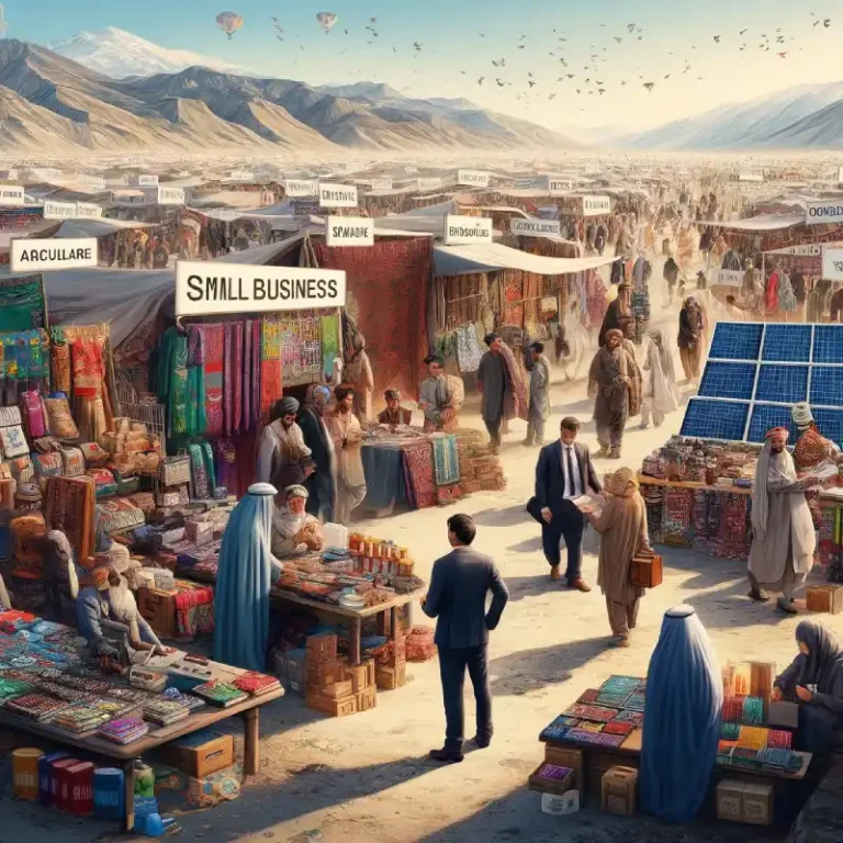 تصویر بازار و 20 ایده پردرآمد در افغانستان