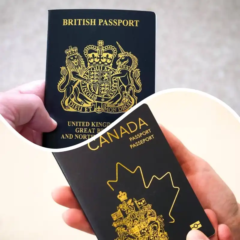 مقایسه پاسپورت انگلیس و کانادا