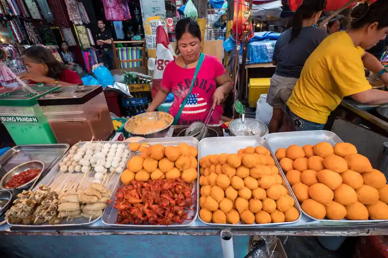 غذای خیابانی در فیلیپین 