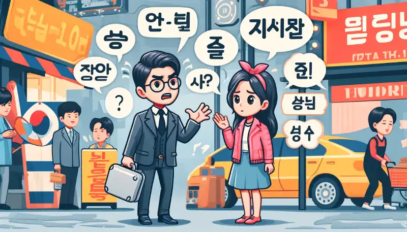تصویر زبان و مشکلات ارتباطی در کره جنوبی