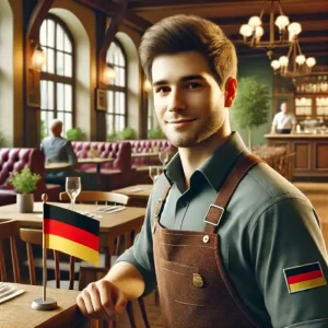 تصویر حقوق کارگر رستوران در آلمان