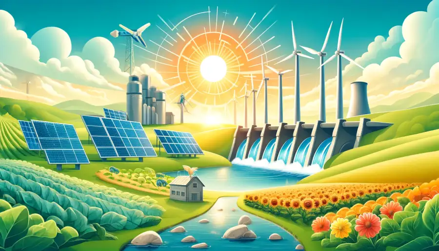 تصویر منابع انرژی تجدید پذیر