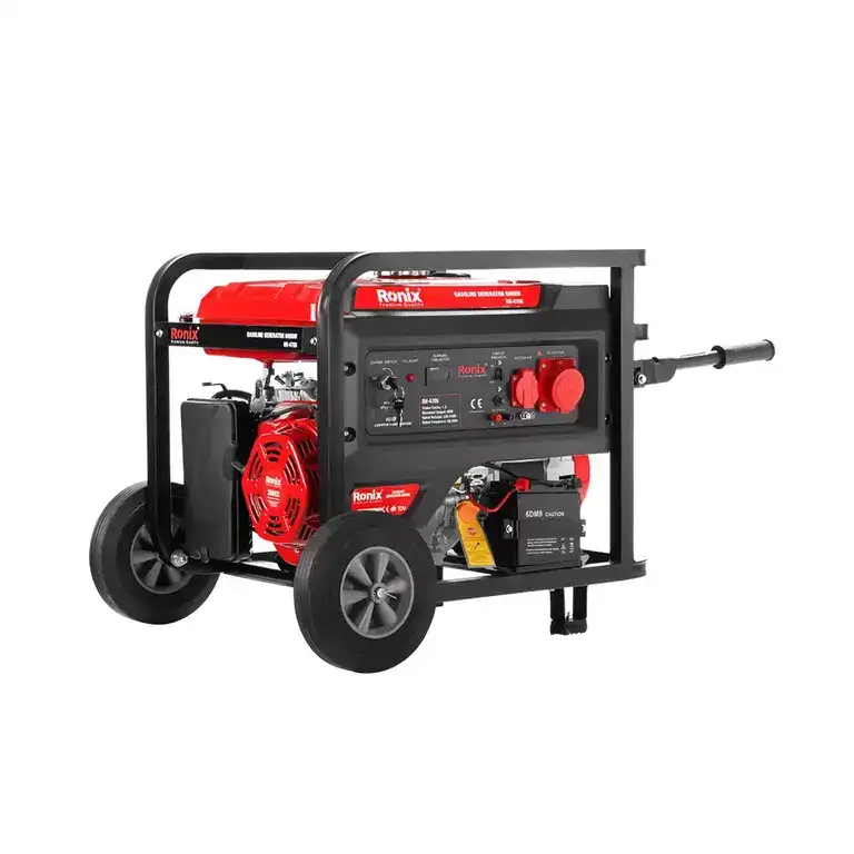 تصویر ساده و قرمز رنگ موتور برق بنزینی رونیکس مدل RH-4706