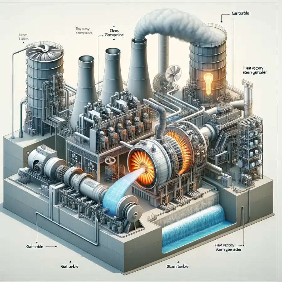 تصویر نیروگاه سیکل ترکیبی