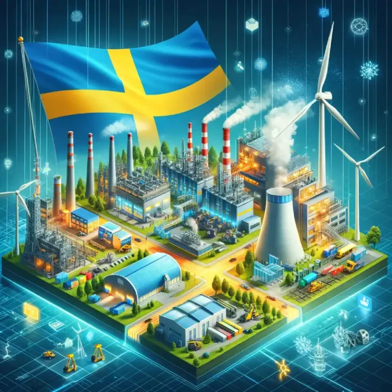 تصویر نمای کلی صنعت کشور سوئد