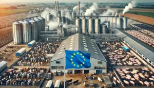 تصویر دامداری صنعتی در اروپا
