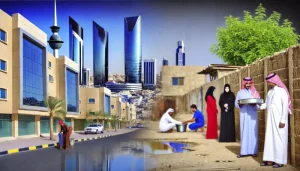 تصویر فقر در کشور کویت در مقابل ثروت کویت