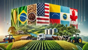 تصویر محصولات کشاورزی قاره آمریکا