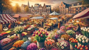 تصویر درآمد هلند از صادرات گل