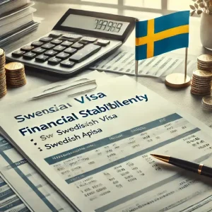 تصویر تمکن مالی برای ویزای سوئد