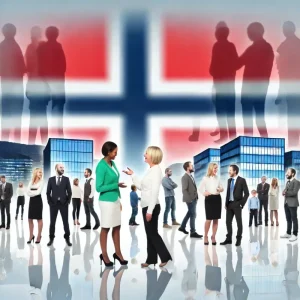 تصویر رفتار مردم نروژ با مهاجران