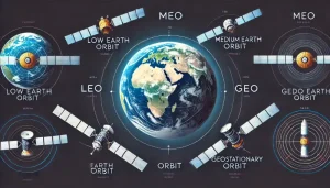 تصویر ماهواره ها چگونه دور زمین می چرخند؟