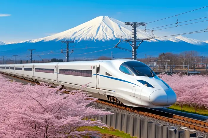 تصویر قطارهای شینکانسن (Shinkansen)