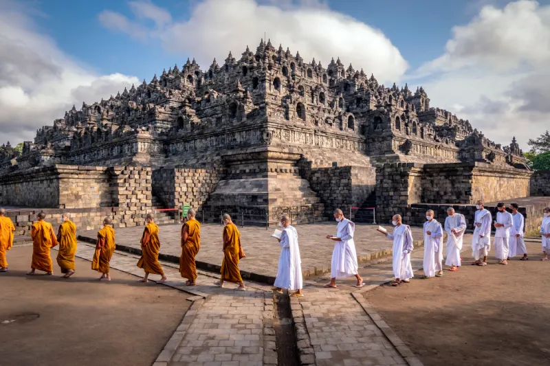 تصویر معبد بورو بودور (Borobudur)